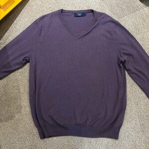 J crew Purple V-Neck Sweater